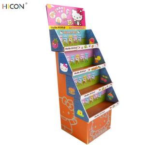 China Lovely 4-Tier Custom Cardboard Card Toys Display Stand wholesale
