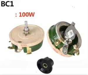 China Adjustable Ceramic BC1 High Power Resistor 100W 1Ω Variable Resistor wholesale