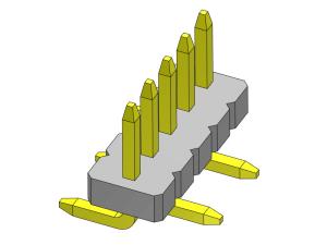 Single Row Pin Headers Connectors Straight SMT Type 1*2PIN To 1*40PIN