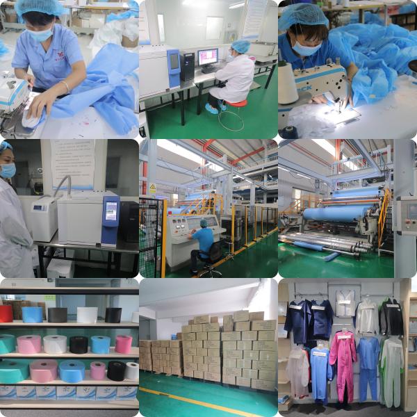 Hospital Long And Short Sleeve Surgical Disposable Scrub Suit Nonwoven Fabric