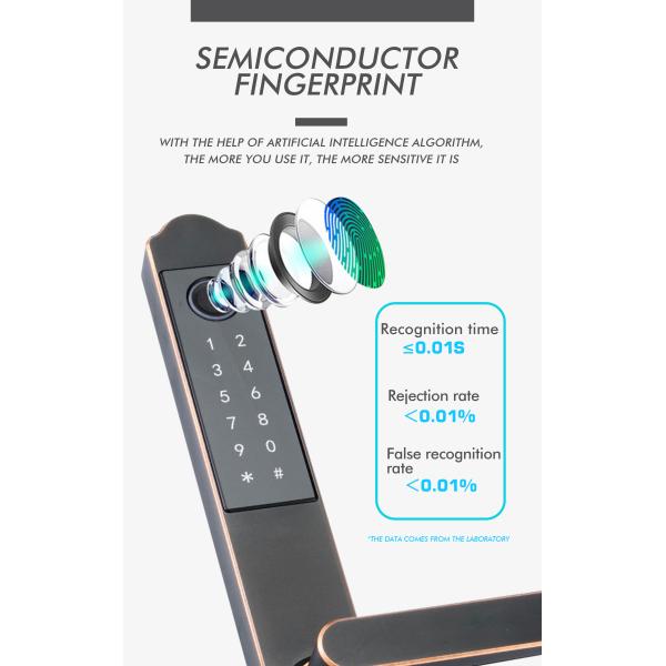 TuyaSmart Waterproof Door Lock WiFi Double Side Fingerprint Smart Lock