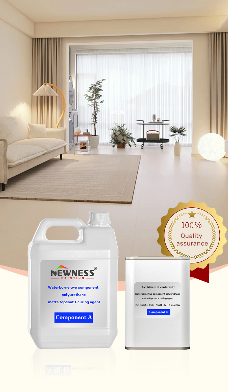 Roll Application Glossy Finish of Environmentally Friendly Products 5-6m2/SET Twice