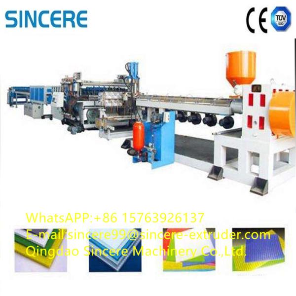 PC PP PE Hollow Board Sheet Extruder PVC Sheet Extrusion Machine Customized