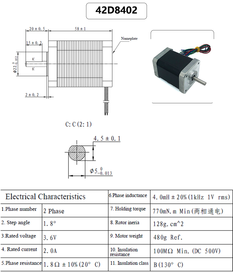 3 Axis Cnc Stepper Motor Kit Hybrid Driver Customizable Torque