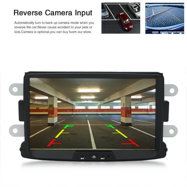 Universal Car Radio Multimedia Player 360 Panoramic Camera Audio Media for Renault Captur Dacia Duster