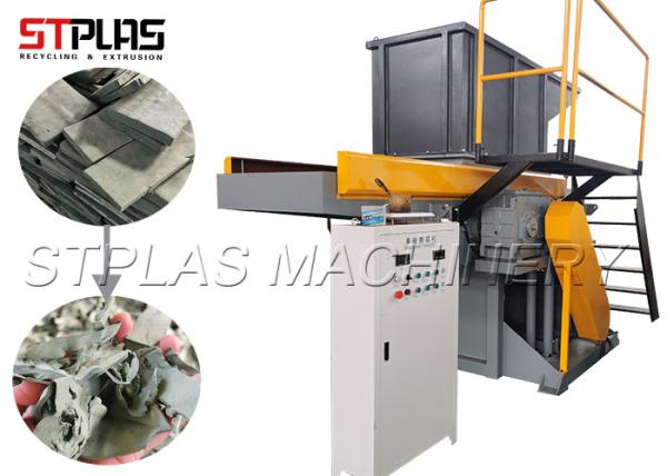 Quality High Capacity Plastic Scrap Machine / Automatic Single Shaft Shredder for sale