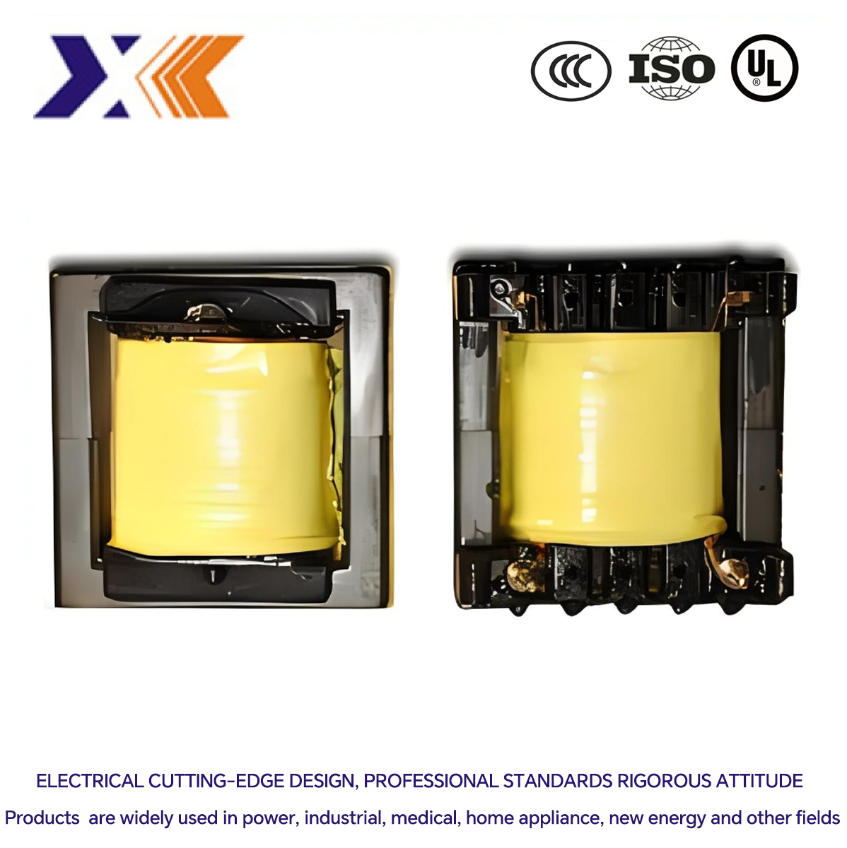 Customized EI 57*30 Power Transformer Encapsulated with Phenolic Bobbin and Copper Wire
