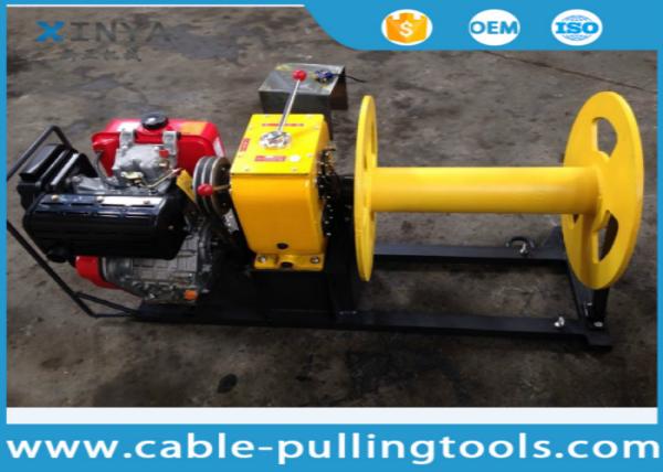 Quality 3 Ton Diesel Engine Cable Pulling Winch For Stringing ABC Cable ISO for sale