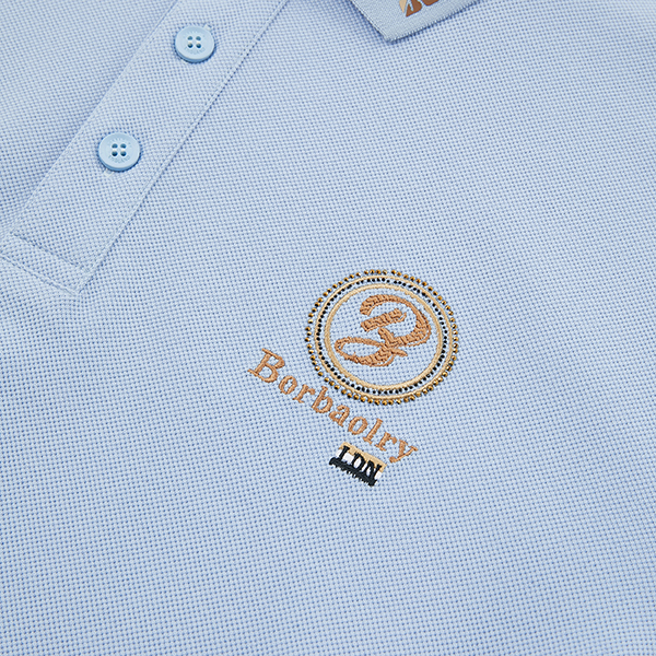 Man's Dry Long Arm Short Sleeve Fit Slim Polo Shirt with Custom Logo in Fashion Design