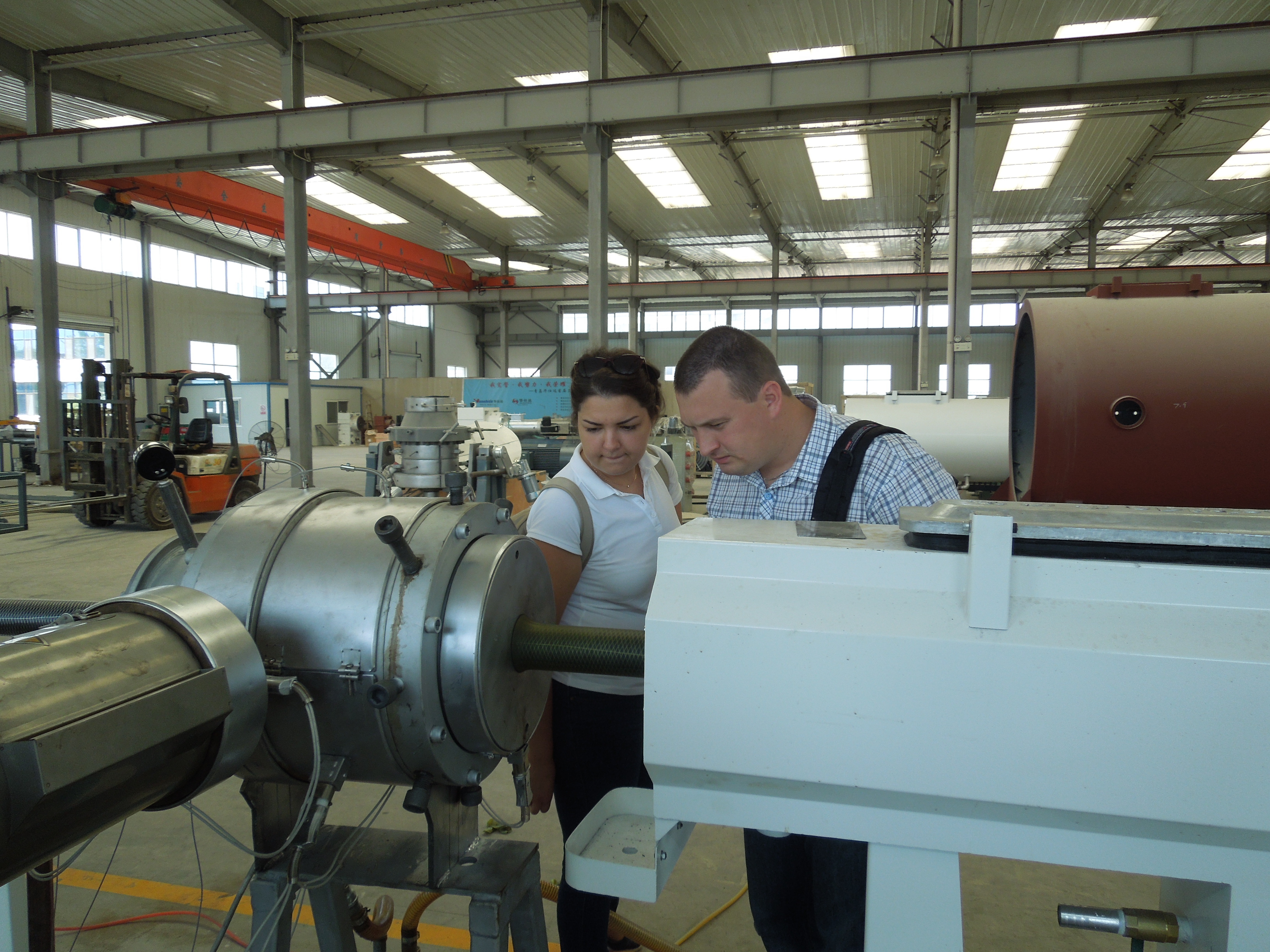 20-Year HDPE Pipe Extruder For PU Foam Insulated Foaming Production Line In China