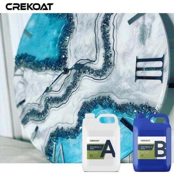 Quality Heat Resistant Crystal Cast Resin For Resin Embedded LED Artwork for sale