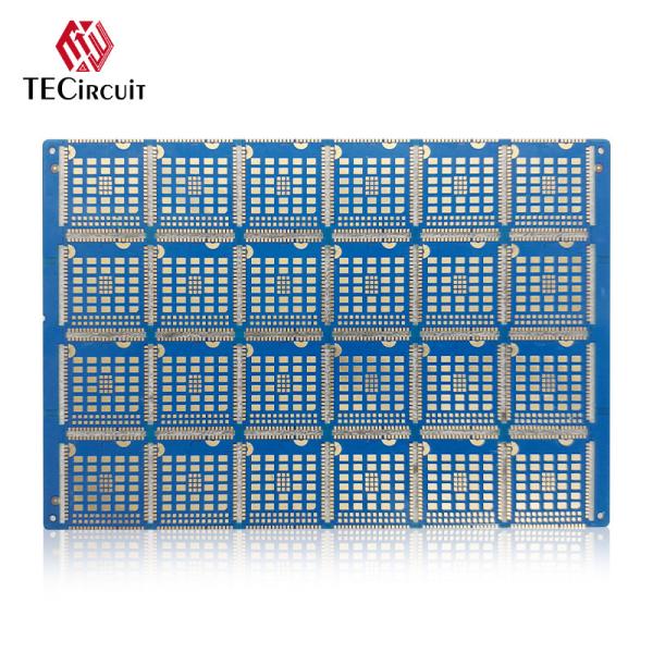 FR4 RIGID PCB Four Side 6 Layer PCB Board Half Cut Slot Immersion Gold 2u