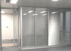 China OEM Office Room Glass Partition Wall Single Glazed Glass Office Divider Walls wholesale