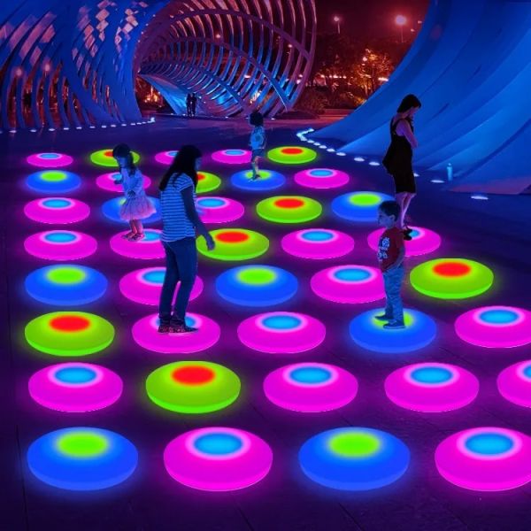 IP65 Waterproof LED Dance Floor Tile with 16 Color Changeable Lighting and 200KG Load Capacity for Interactive Play