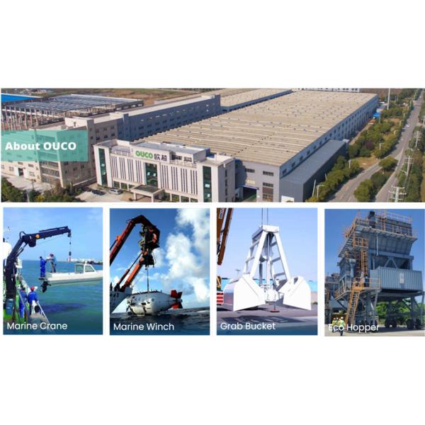 Mini 1t 4m Telescopic Boom Marine Cranes Remote Control Yacht Duty High Efficiency