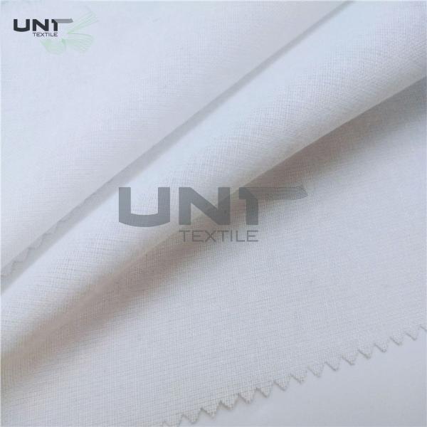 Fusible 100% Cotton Collar Woven Interlining For Formal Shirt