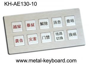 China IP65 Rugged Full Metal Keyboard Kiosk with customized layout design 10 Keys wholesale