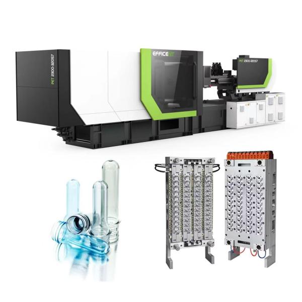 Quality High Efficiency Plastic PET Injection Molding Machines Preform Making 52mm for sale