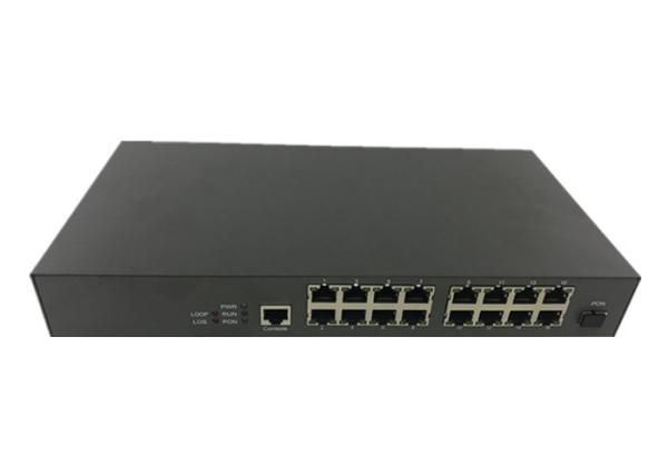 Quality OS-EU16F Single Mode Black 16 Port GEPON MDU ONU , Multiple Households Access EPON ONU for FTTX Realtek chip for sale