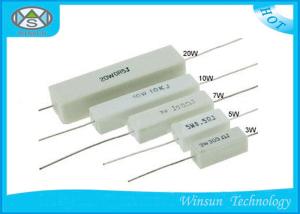 China Horizontal Type Non Inductive Wirewound Resistor 7W / 10W 0.01 Ohm - 100k Ohm Resistor wholesale