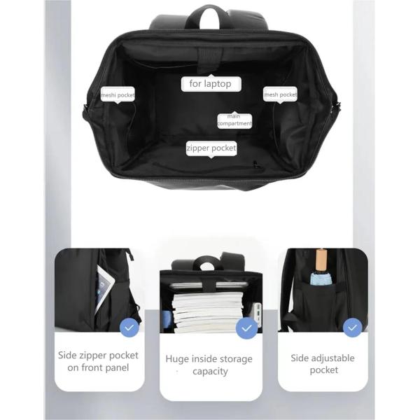 5-8kgs Load Large Carry On Backpack Men Waterproof Business Backpack Flight Approved