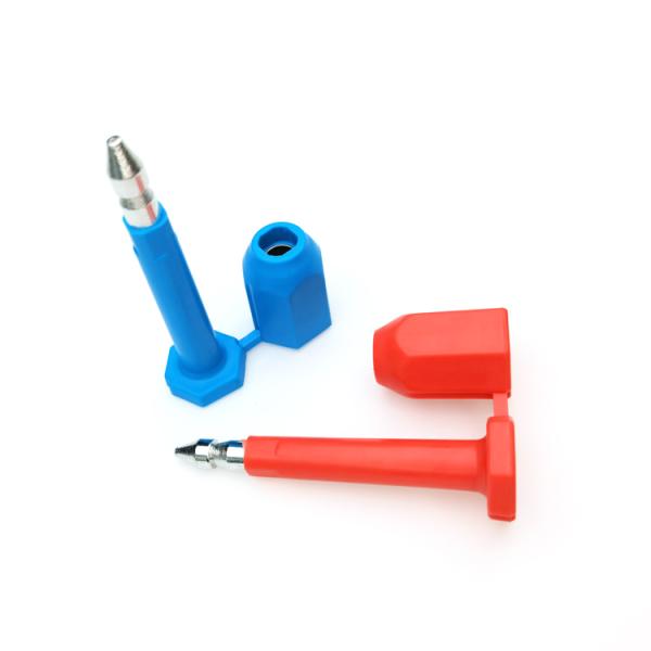 Secure Disposable Bolt Security Seals 16.4KG Tensile Strength For Shipping Containers