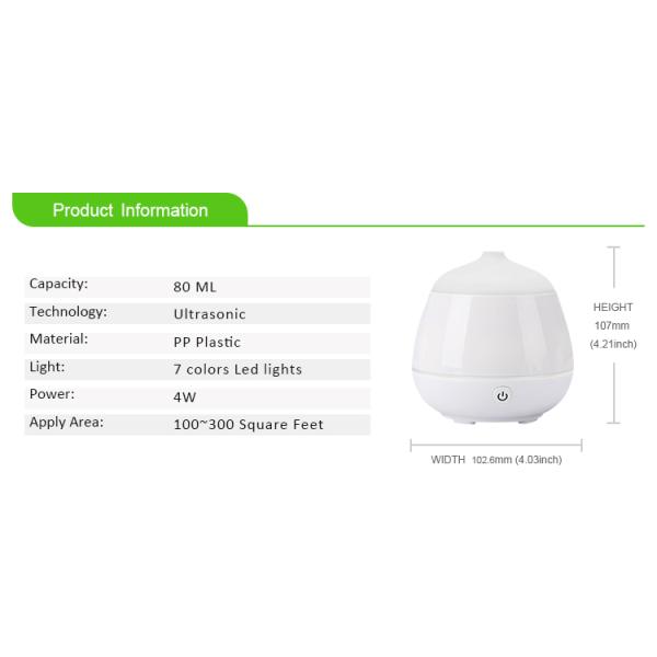 Innovations Decorative 80ml Ultrasonic Cool Mist Humidifier