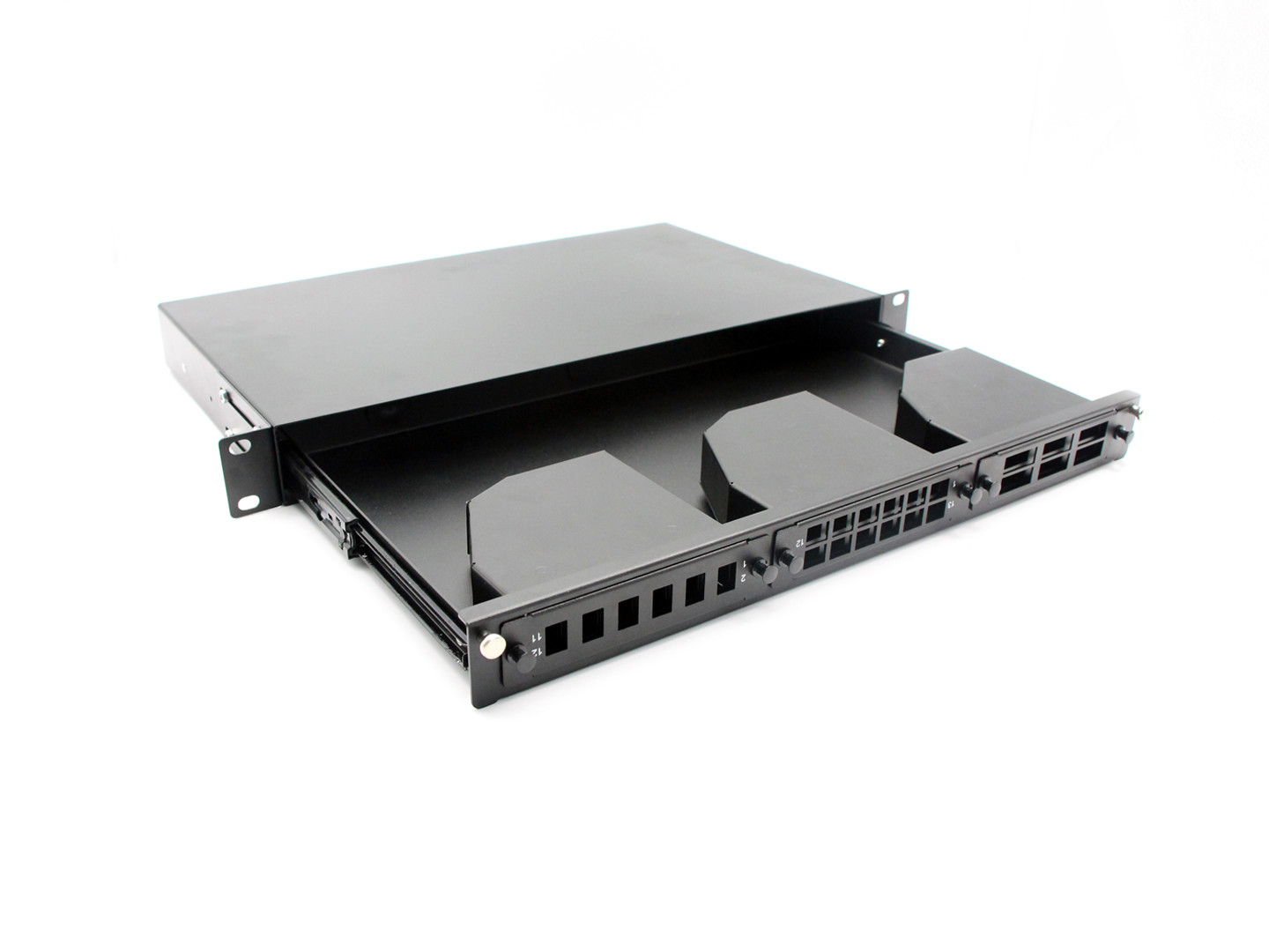 YINGDA 72 Cores MPO Sliding Drawer Type Fiber Optic Patch Panel For Data Center Cabling 100G 400G