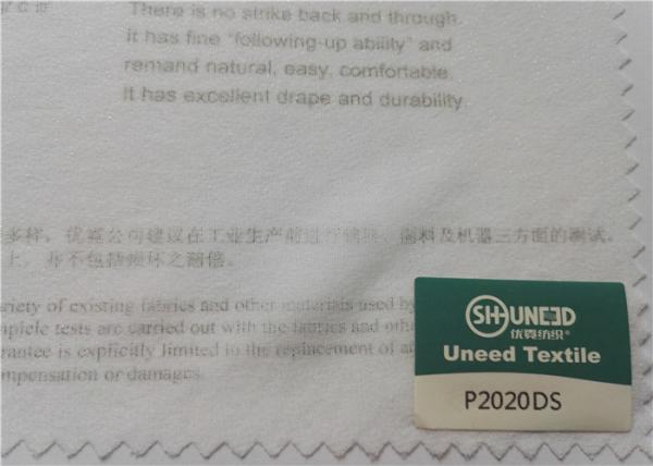 Quality Two Side Coating Fusible Woven Interlining And Interfacing Good Handfeeling for sale