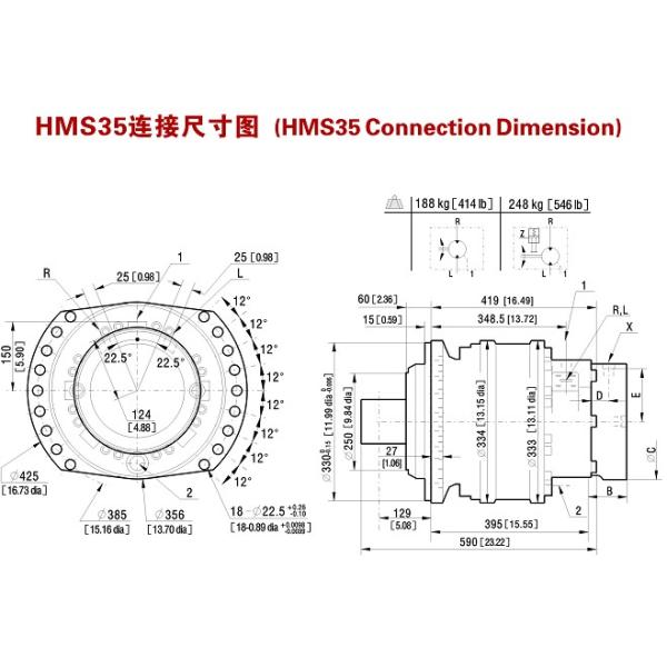 Hydraulic Piston Motors for Poclain (MS35 Series) Made in China