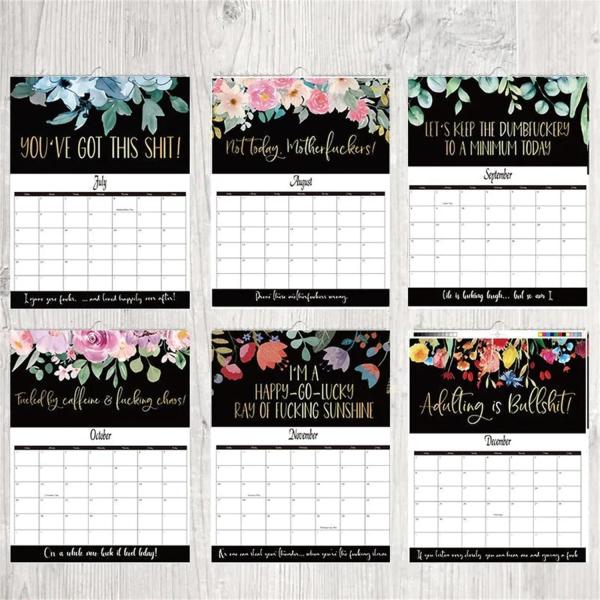 Quality Monthly View Layout December End Month Business Branded Custom Desk Calendars for Branding for sale