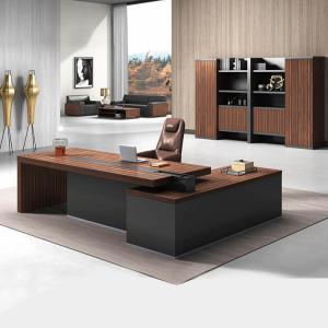 China Thickness 50mm Executive Writing Desk Melamine Modern CEO Office Desk wholesale