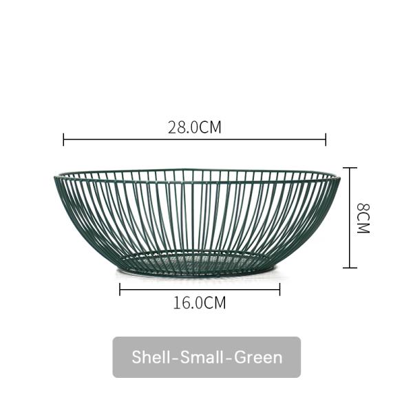 Electro Plating Wire Basket Metal Fruit Container Iron Vegetable Bowl Nordic Style