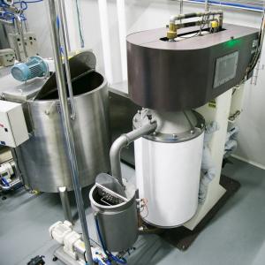 1500L Chocolate Ball Mill 75kw 18-22 Micron Fineness