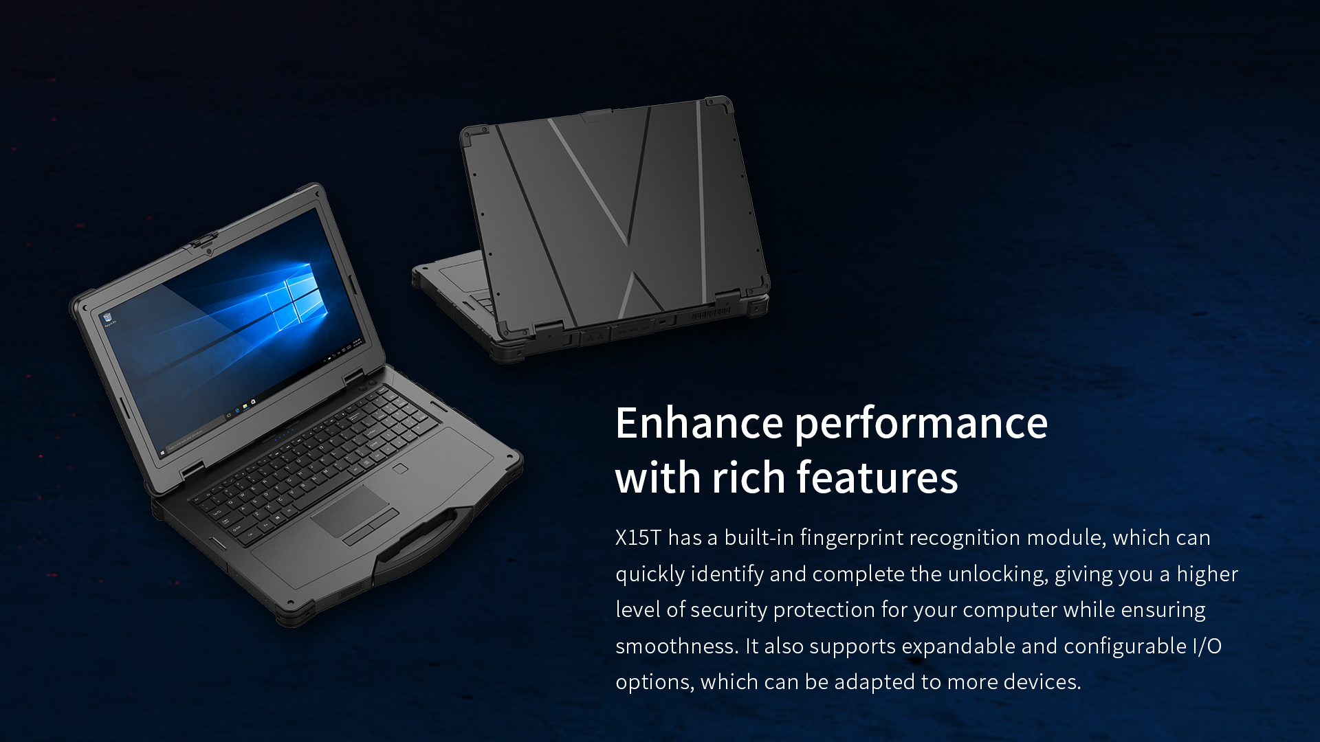 15.6inch Durable Industrial PC Rugged Laptop with 1TB Memory 5G NFC WiFi 6 750nits Intel Core i7/i5 Notebook