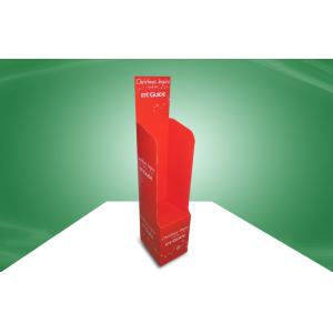 Offset Printing POS Cardboard Displays , Red Christmas Gift Cardboard Display
