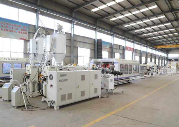 Quality High Output Double Wall Corrugated Tube Machine PE PP Plastic Pipe Extrusion Machine for sale