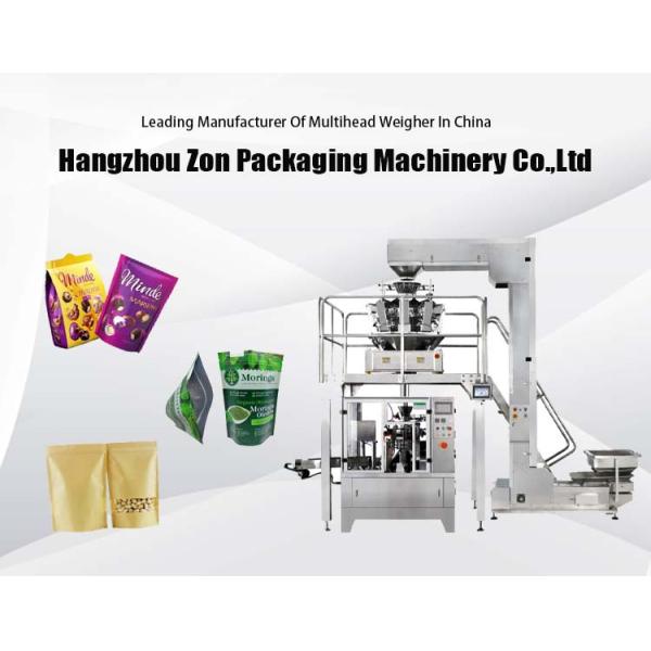 60Bags/Min Doypack Zipper Packing Machine For Grain Food