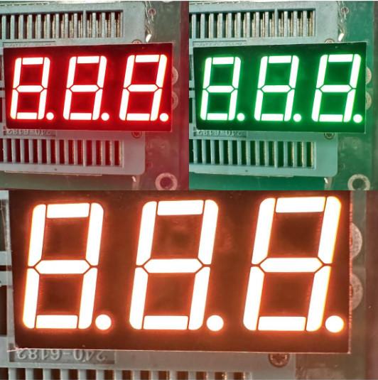 Quality Bi-Colour Red And Green 3 Digit 0.56" 7 Segment LED Display Common Cathode For Temperature Controlle for sale