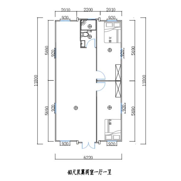 Relocatable 40ft Expandable Container Home House ODM