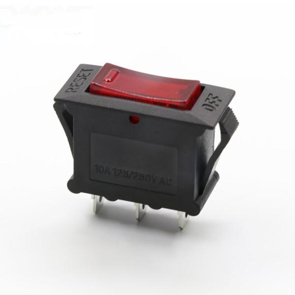 Quality Overload Protection Circuit Breaker Switch , 4 Pins Overload Rocker Switch for sale