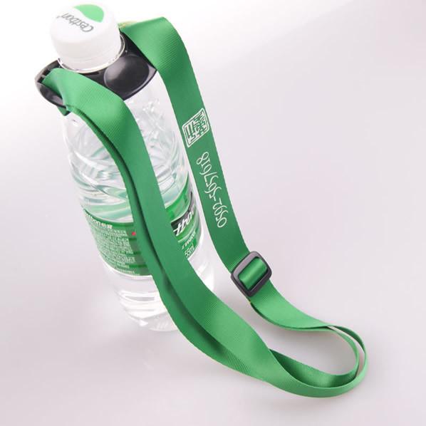 Quality The sports lanyards for bottled water or bottled drinks come with plastic bottle neck fasteners  Lanyards&Wristbands for sale