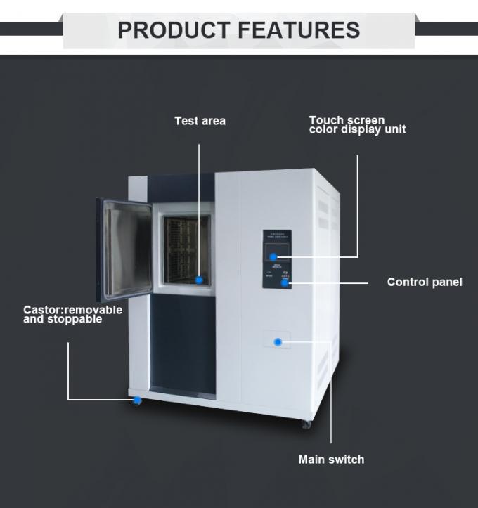 Single Door Thermal Shock Test Equipment Touch Screen Thermal Shock Chamber 1