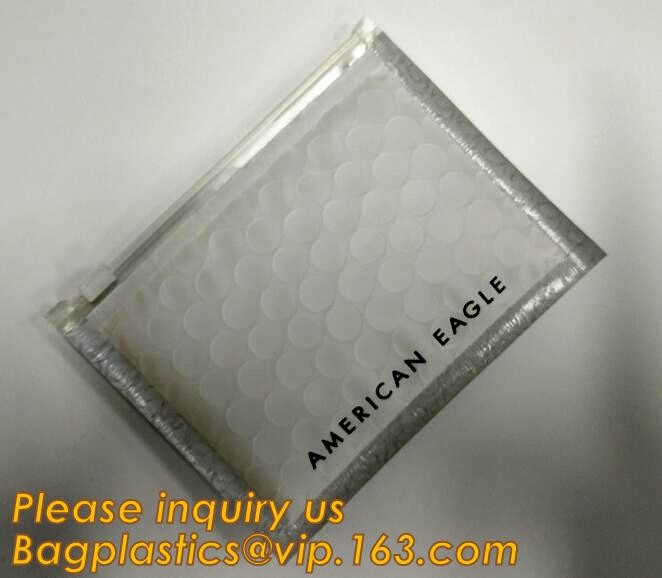 Flat Envelopes Zip lock Bubble Bag, Low Price Most Popular Bubble Slider Bag,Plastic PE Material Mailer Slider Air Ziplo