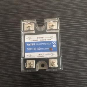 China DC to DC Single Phase SSR Input 3-32VDC Control Output 12-60VDC 100A Black Color Solid State Relay(SSR-100DD) wholesale