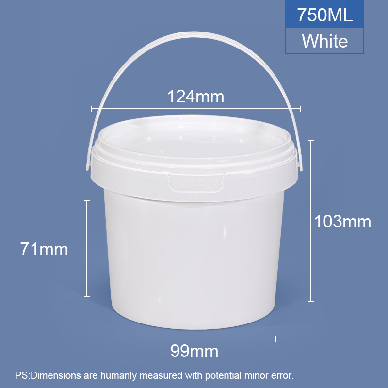 Food Grade Beverage Plastic Candy Buckets Halloween Container with Lids and Handles