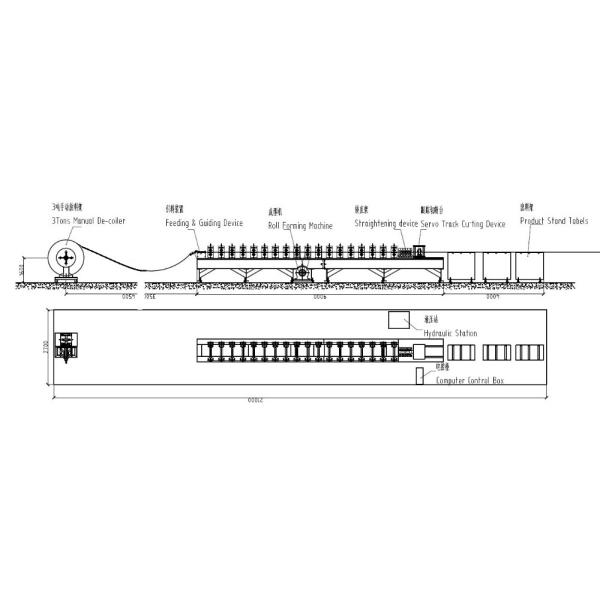 Heavy Duty Warehouse Shelving Rack Beam Roll Forming Machine With Seaming