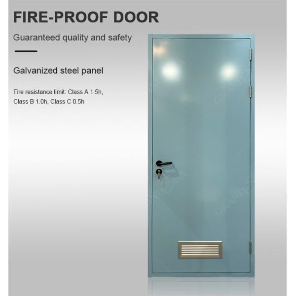 Sheet Metal Fire Rated Steel 60 90 Minutes Fire Resistant Door Double Leaf Safety Emergency Exit Metal Fire Rated Steel Door