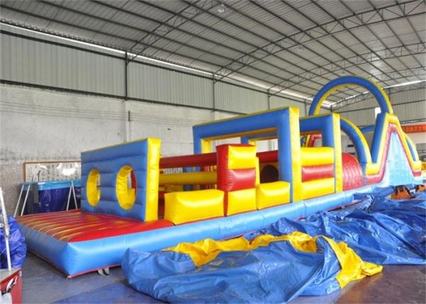 Quality Safety Inflatable Obstacle Course , Kids Obstacle Course Equipment For Fun for sale