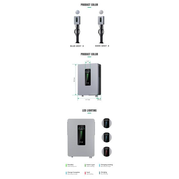Overcurrent Protection E-Mingze 2024 Model 20kw GBT DC Fast 50A Wall Mounted EV Charger for Residential Charging Station